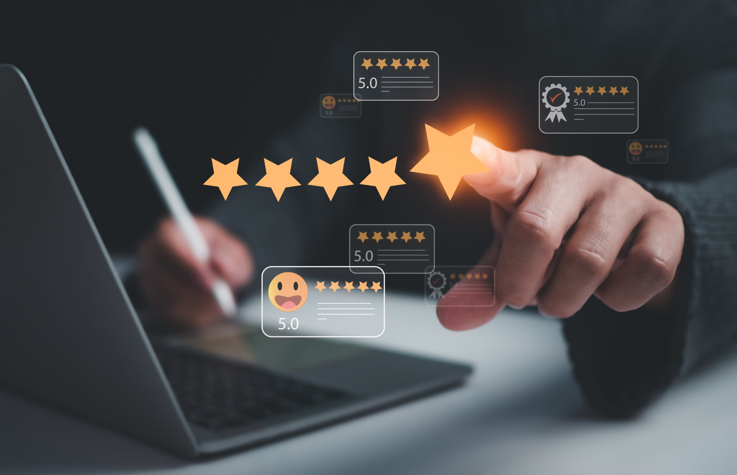 Customer Satisfaction Survey concept, service experience rating 5 ways to improve your customer service, featuring Choose My Site Digital Marketing and aligning with data-driven online marketing solutions.