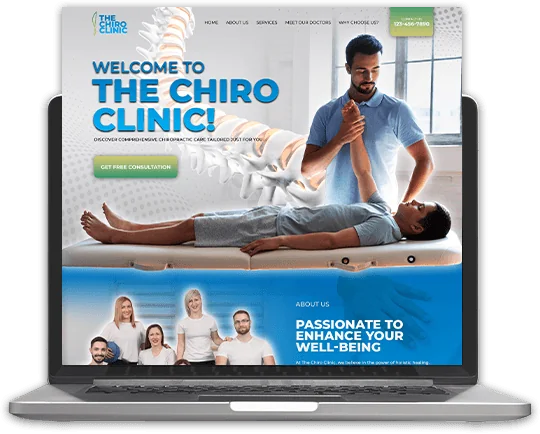Sample-3 Chiropractic website design, featuring Choose My Site Digital Marketing and aligning with data-driven online marketing solutions.